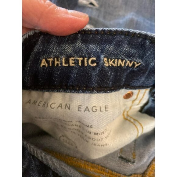 American Eagle Jeans Sz 28/30 Athletic Skinny - Picture 8 of 12